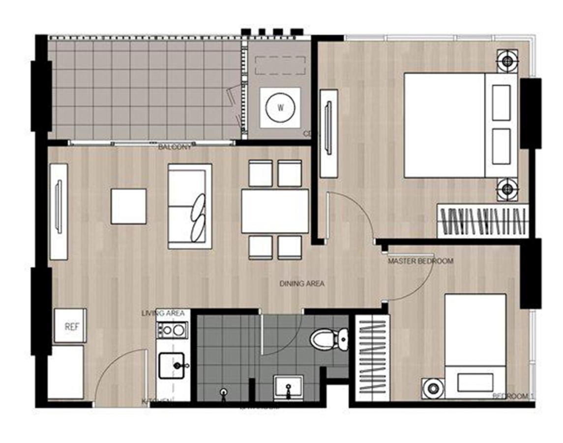 The Base Deluxe Kingsize Daire Pattaya Dış mekan fotoğraf